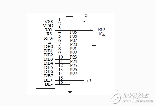lcd1602中文資料分享：lcd1602接線圖_lcd1602與單片機(jī)連接圖