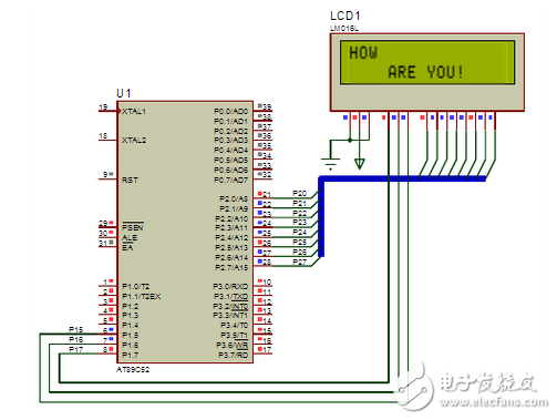 lcd1602中文資料分享：lcd1602接線圖_lcd1602與單片機(jī)連接圖