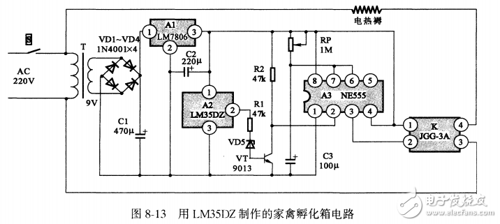 基于LM35DZ家禽孵化箱電路設計