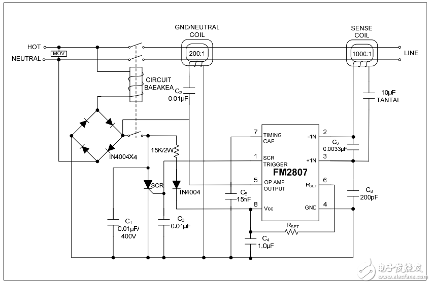 FM2807中文資料（功能引腳圖，應用電路圖及典型特性曲線圖）