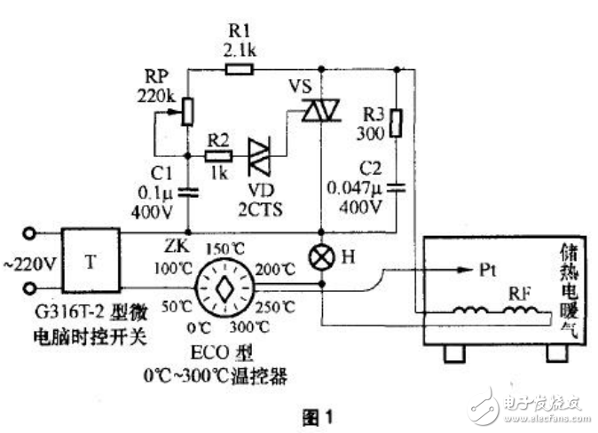 儲熱式電暖氣電路原理分析