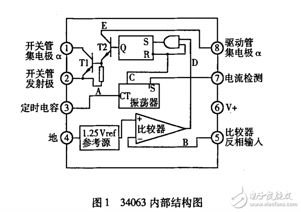 開關穩壓電源34063在甲烷傳感器中的應用與工作原理