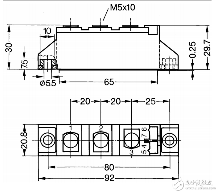 標(biāo)準整流模塊MDD26-16N1B