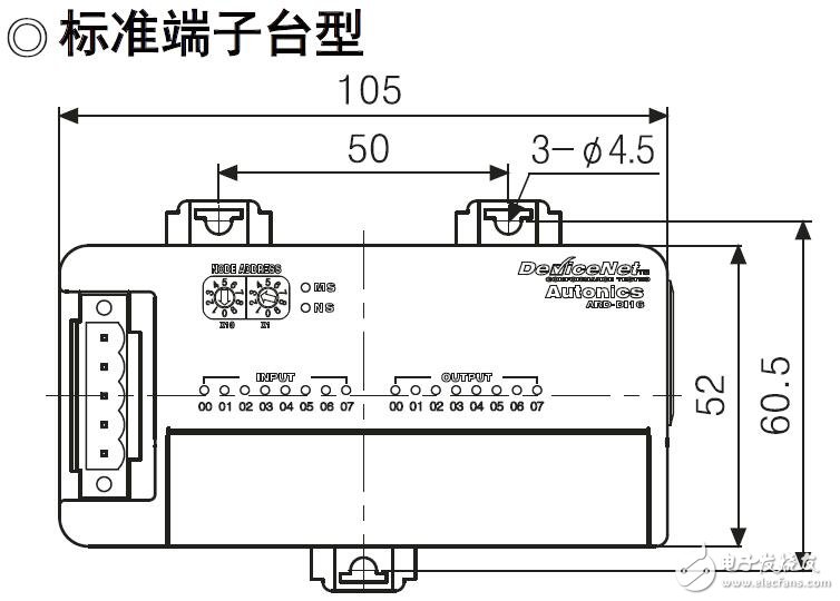 ARD-D系列數(shù)字遠(yuǎn)程I/O的接線圖