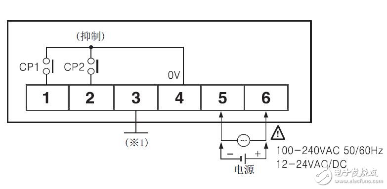 FXY系列計數(shù)器的連接圖