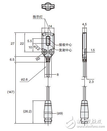 超小型金屬光電傳感器功能