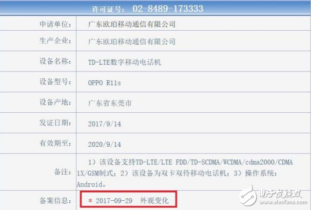 OPPO R11s最新信息：獲入網許可證，全面屏已基本確認
