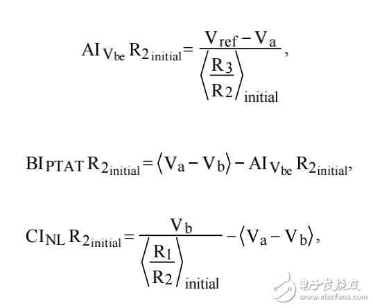 電流模式帶有分段非線性校正帶隙參考