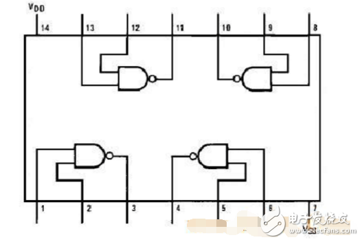 基于cd4011制作互鎖開(kāi)關(guān)電路