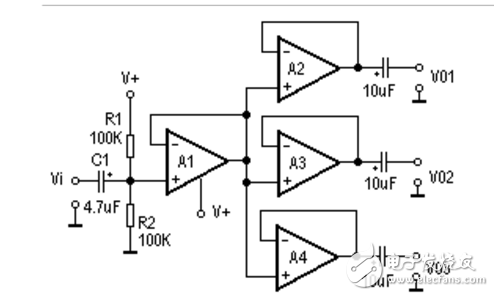 LM324單電源放大電路