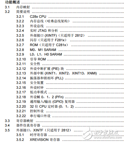 dsp2812中文數據手冊PDF免費下載