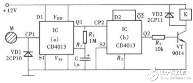 cd4013開關應用電路