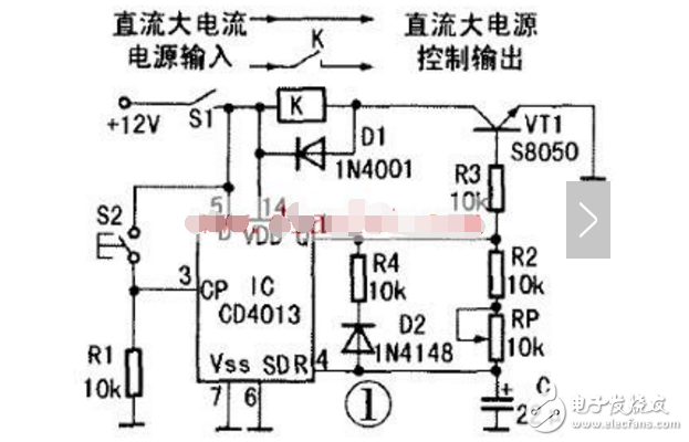 cd4013單穩態電路