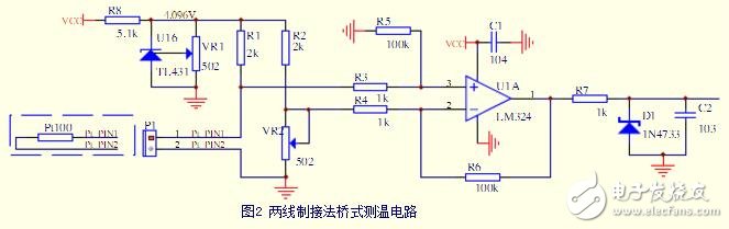 PT100溫度傳感器測(cè)溫電路，熱電阻Pt100測(cè)溫電路調(diào)試體會(huì)