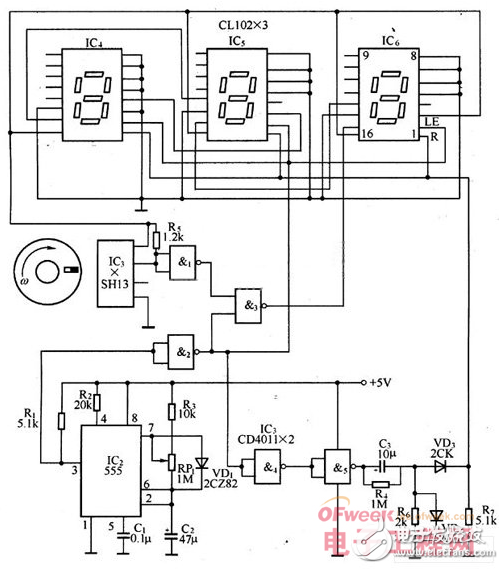 數字轉數表的電路組成及磁傳感器的應用介紹