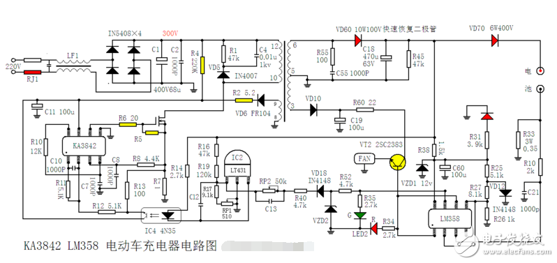 lm358充電器應(yīng)用電路