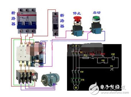 中間繼電器的組成結構及實物接線圖