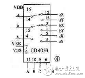 cd4053典型應用電路圖