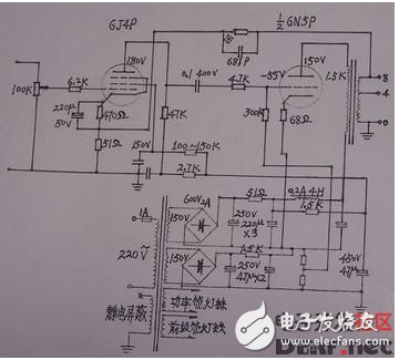 推挽電路圖全集（6n5、6N16B、6N11+6N5、6T1+6N15等推挽電路）