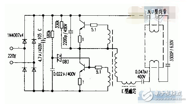 電子鎮(zhèn)流器改開關(guān)電源