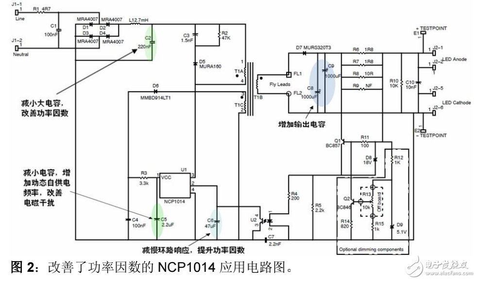 低功率LED照明驅動器的選型及其實例分析