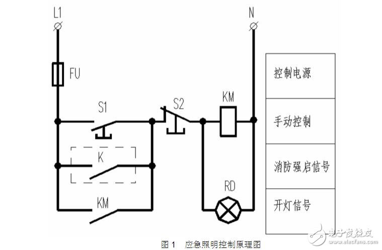 帶蓄電池應急燈接線圖詳解