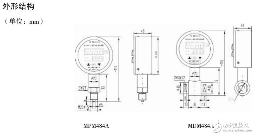 MPM484A_ZL型數字化壓力變送控制器