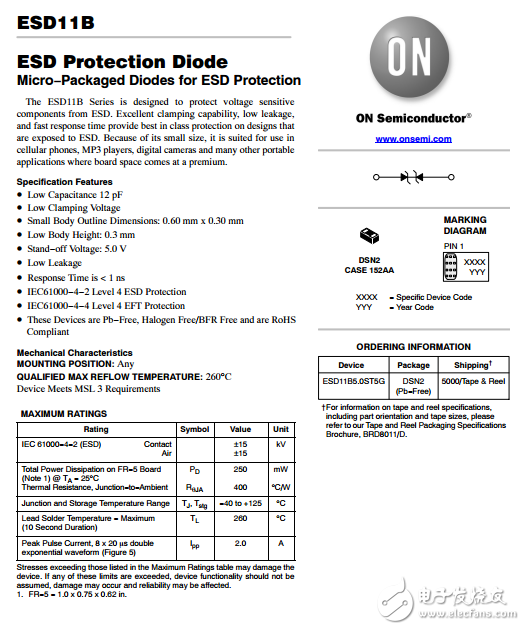 ESD11B5.0ST5G