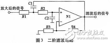 二階低通濾波電路的原理圖