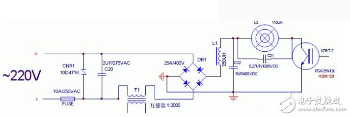 電磁爐電路圖