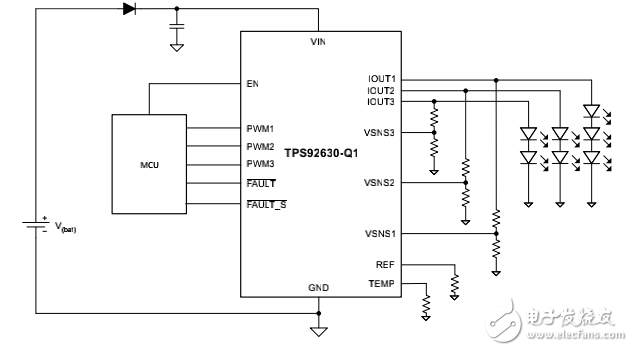 LED照明驅動電路及TPS92630-Q1模塊詳解