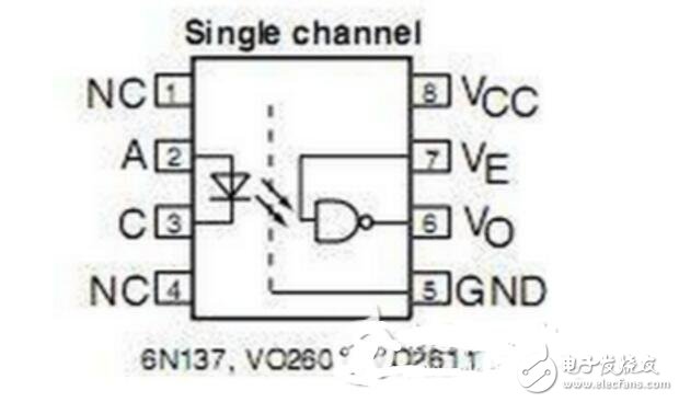 6n137光耦隔離電路