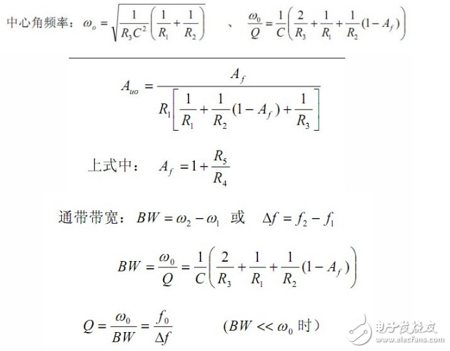 帶通帶阻濾波器頻率計(jì)算方法如何算