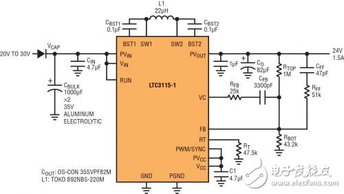 圖 9：電壓過(guò)低情況下的 24V 工業(yè)軌恢復(fù)器