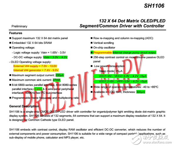 SH1106 for OLED