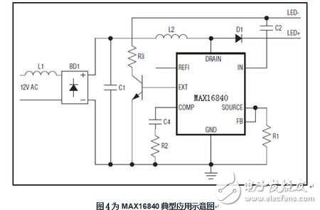 MAX16840典型應用示意圖