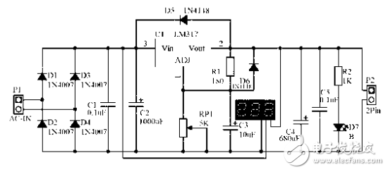 用LM317制作簡單可調穩壓器
