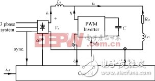 圖5采用并聯聯結的直流有源電力濾波器