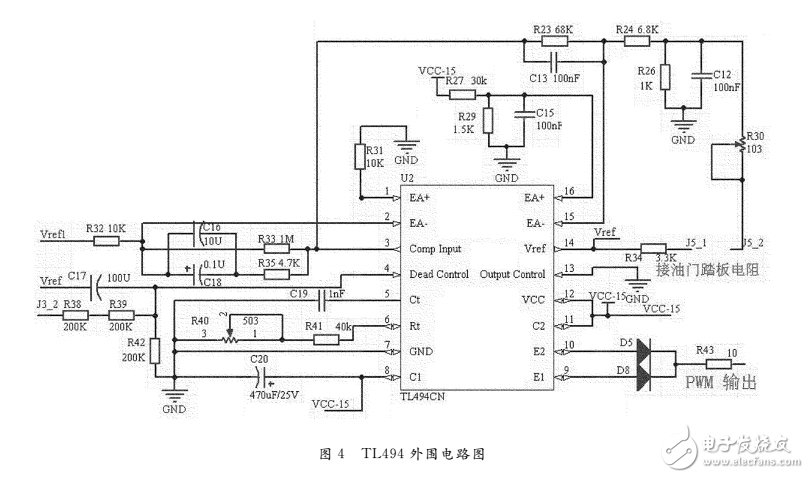 基于TL494芯片的電動車電機控制器