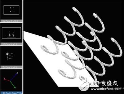 基于安捷倫使用有限時(shí)域差分算法(FDTD)進(jìn)行螺旋天線仿真