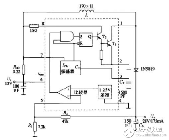 mc34063的工作原理詳解（含mc34063引腳圖及功能_內部結構_特性參數及應用電路）