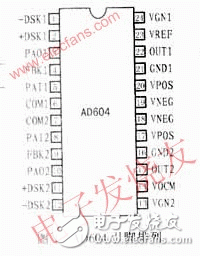  基于可變增益放大器AD604的超聲衰減補(bǔ)償電路