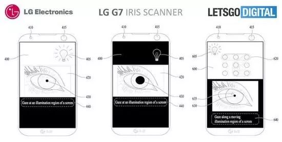 全面屏設計LG G7曝光 前置攝像頭兼容虹膜識別