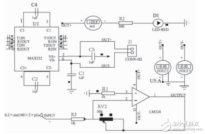 基于MAX232的正負電源設計