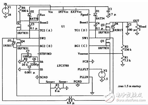 ltc3780典型應(yīng)用電路圖