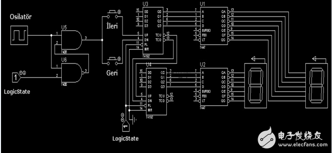 74ls192工作原理詳解_使用說明_內部邏輯圖及應用電路