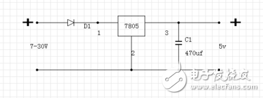 在7805穩(wěn)壓電路中電容該如何選擇？