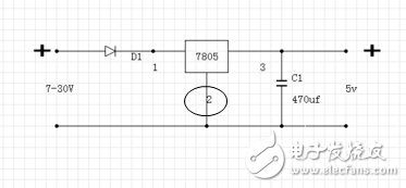 在7805穩(wěn)壓電路中電容該如何選擇？