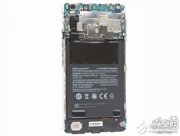 小米Max 2手機拆解：動手難度不高，容易維修