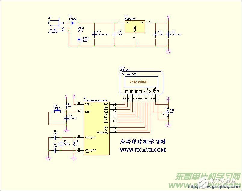 基于HT48R50A的LCD顯示程序